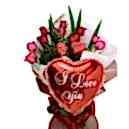 Bangladesh Valentine's Day Gift - Flower with Balloon