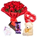 Gifts to Bangladesh - Flower, Balloon, Chocolates & Bear