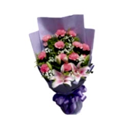 Send Pink Carnations & Pink lilies to Dhaka in Bangladesh