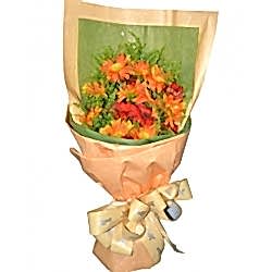 Send 10 Orange Gerberas to Dhaka in Bangladesh