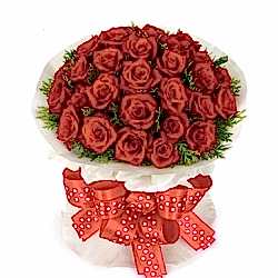 Send Love you 24 Red Roses to Dhaka in Bangladesh