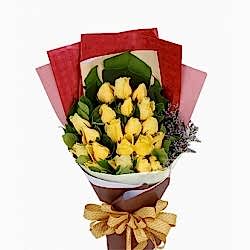 Send Forgive Me 12 Yellow Roses to Dhaka in Bangladesh