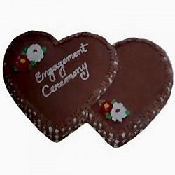 Send 6.6 Pounds Chocolate Double Heart Shape Cake by Swiss Cake to Dhaka in Bangladesh