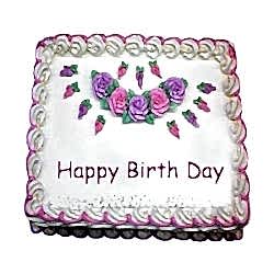Send 2.2 Pounds Vanilla Square cake by Swiss Cake to Dhaka in Bangladesh