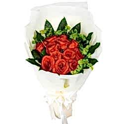 Send 12 Red Roses in Bouquet to Dhaka