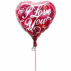 Send 1 piece heart shape mylar love balloon to Dhaka in Bangladesh