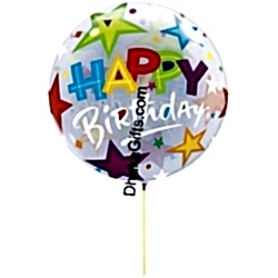 Send 1 piece round shape mylar Birthday balloon to Dhaka in Bangladesh
