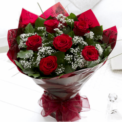 Send 6 Red Roses in Bouquet to Dhaka