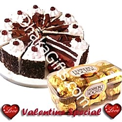 Valentines Day Cake with Ferrero Rocher Chocolate to dhaka