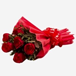 Red Roses With Red Bouquet