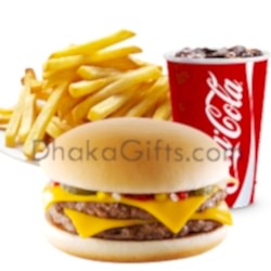 double cheeseburger meal in dhaka