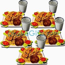 send kachchi biryani with zali kabab and borhani to dhaka