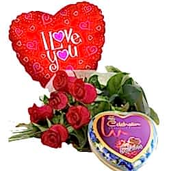 send surprise of love: bouquet, chocolates & balloon to dhaka in bangladesh