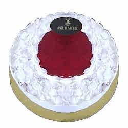 send mr.baker white forest round cake to dhaka
