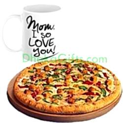 send mothers day pizza and mug gifts to dhaka