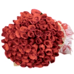 send 50 beautiful red roses in bouquet to dhaka