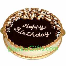 send hot half kg chocolate delight cake to dhaka