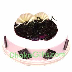 send kings half kg cream cheese blueberry cake to dhaka
