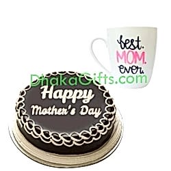 send decorated mug with cake to dhaka