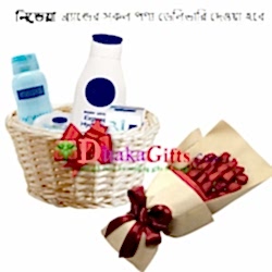 send women's skin care gift basket to dhaka