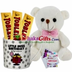 mug and toblerone chocolate with teddy send to dhaka