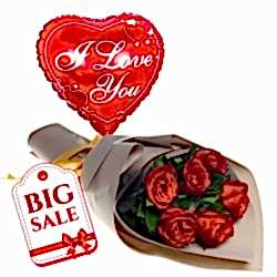 Valentines Gift for Wife in Bangladesh - Roses & Balloon
