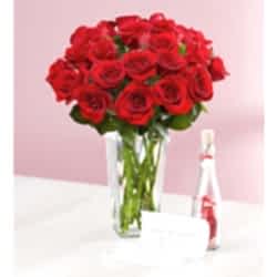 Message in a Bottle with 24 Red Roses send to dhaka, send to bangladesh,