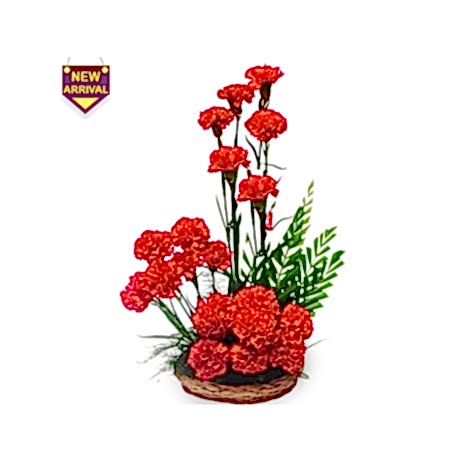 Send Basket Of Red Carnations to Dhaka in Bangladesh