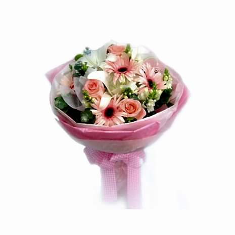 Send Pink Roses,Gerberas and White lilies to Dhaka in Bangladesh