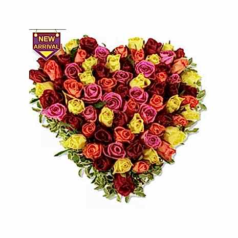 Send Colorful Celebration Heart to Dhaka in Bangladesh