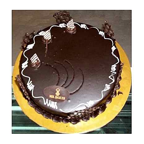 Send 2.2 Pounds Round Chocolate Cake by Mr. Baker to Dhaka in Bangladesh
