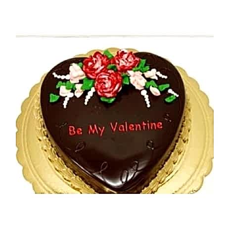 Send 3.3  Pounds heart shape chocolate cake by Swiss Cake to Dhaka in Bangladesh