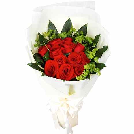 Send 12 Red Roses in Bouquet to Dhaka