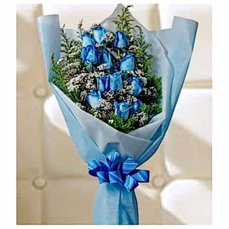 10pcs Blue rose to Bangladesh, Blue Rose Deliver to Bangadesh