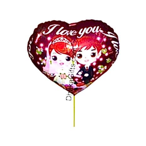 Send 1 piece heart shape mylar love balloon to Dhaka in Bangladesh