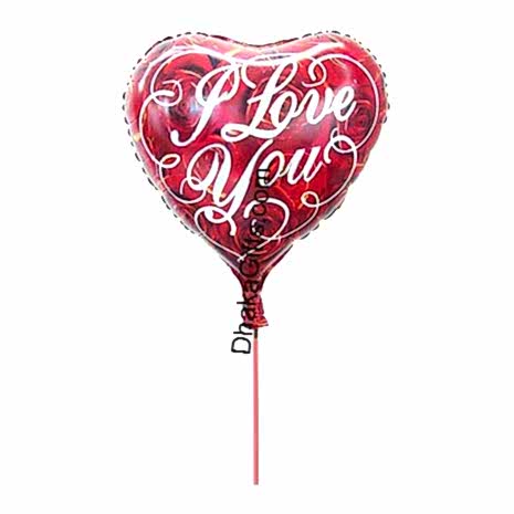 Send 1 piece heart shape mylar love balloon to Dhaka in Bangladesh