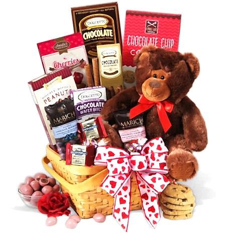 Send to Bear W/ Combo Chocolate Basket to Dhaka