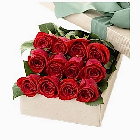 12 Red Roses in Box to Dhaka