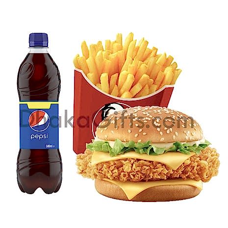 Zinger Burger Combo-KFC