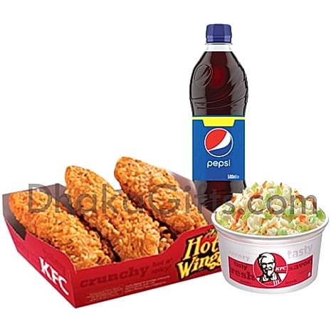 send crispy chicken strips with coleslaw and pepsi-kfc to dhaka