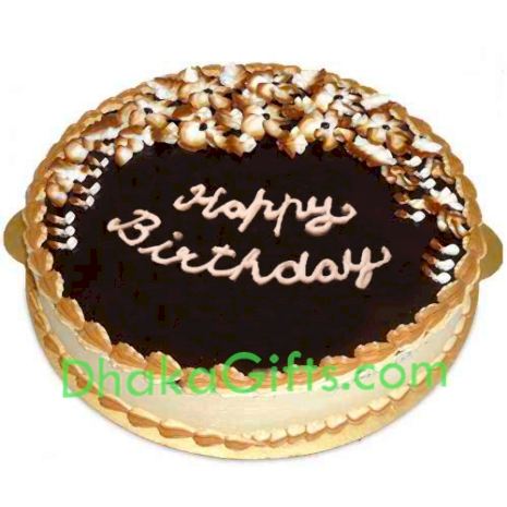 send hot half kg chocolate delight cake to dhaka