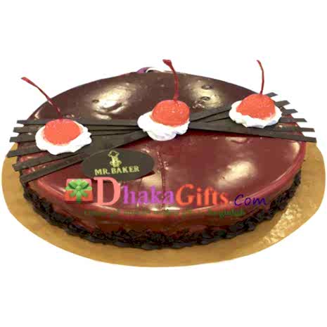 send mr.baker red velvet round cake dhaka